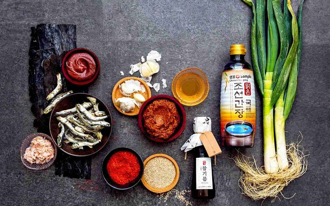 Korean essential pantry items