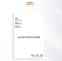 High Quality Inkjet Photo Paper 4R 4" X 6" 102x152mm Glossy Photo Paper 240gsm 100 sheets