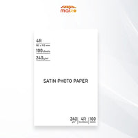 High Quality Inkjet Photo Paper 4R 4" X 6" 102x152mm Semi Glossy Satin Photo Paper 240gsm 100 sheets