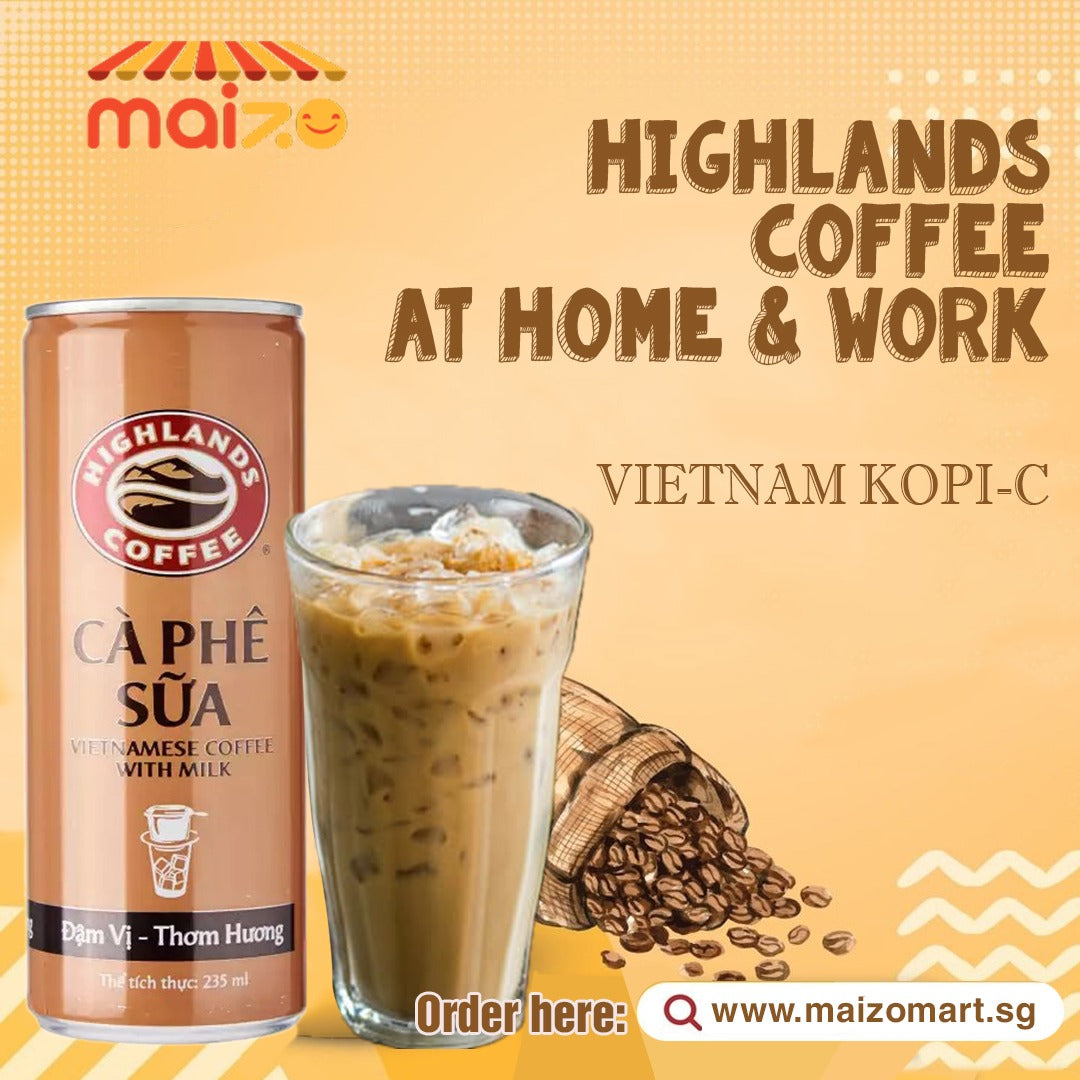 Highlands Coffee - Vietnamese Coffee with Milk (235ml) – Maizomart.sg